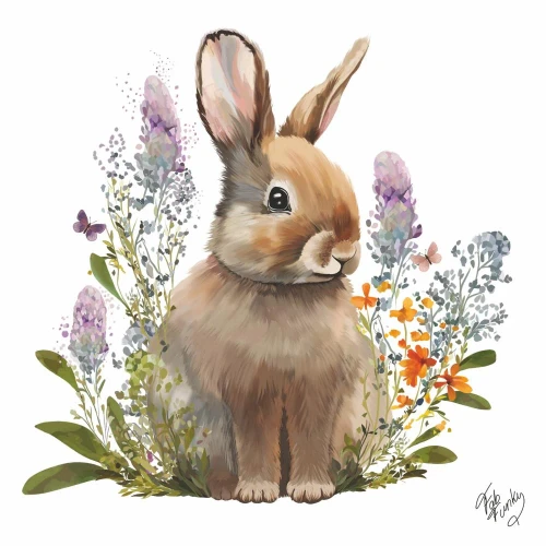Belle Bunny Lunch Napkins 