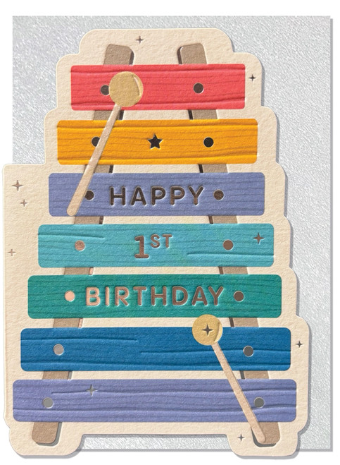 Xylophone Birthday Card from Calypso Cards