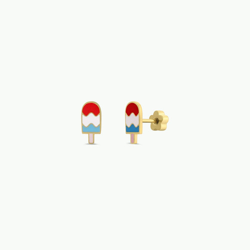 Popsicle Enamel Flat Back Kids Earrings by Jax Kelly