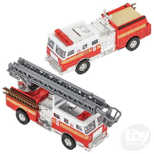 Die-Cast Pull Back Fire Truck from The Toy Network