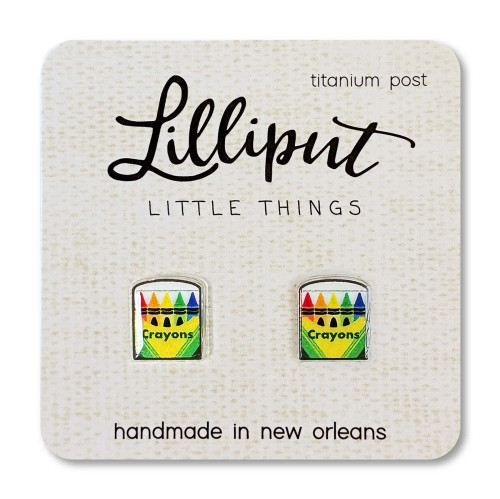 Crayon Earrings from Lilliput Little Things