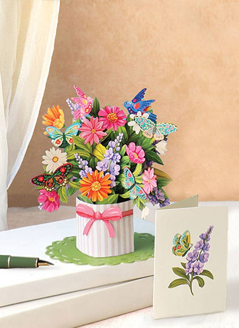 Mini Enchanted Garden Pop-up Greeting Card by FreshCut Paper