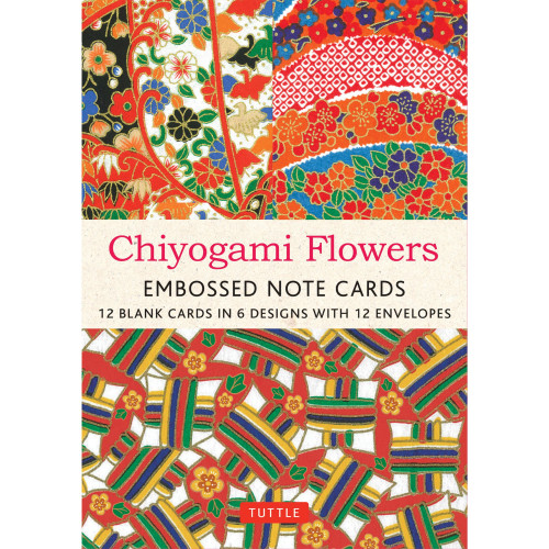 Chiyogami Flowers Embossed Note Cards from Ingram