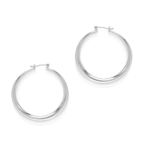 Small Maria Hoops Silver