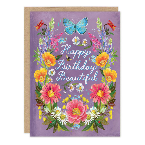 Prairie Flowers Birthday Card