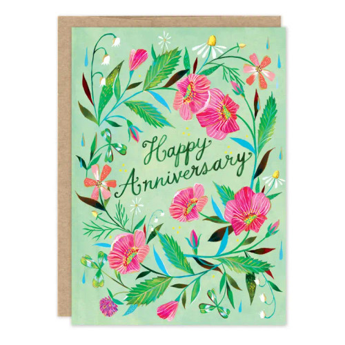 Romantic Florals Anniversary Card from Biely & Shoaf