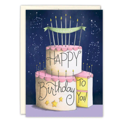 Celestial Cake Birthday Card from Biely & Shoaf
