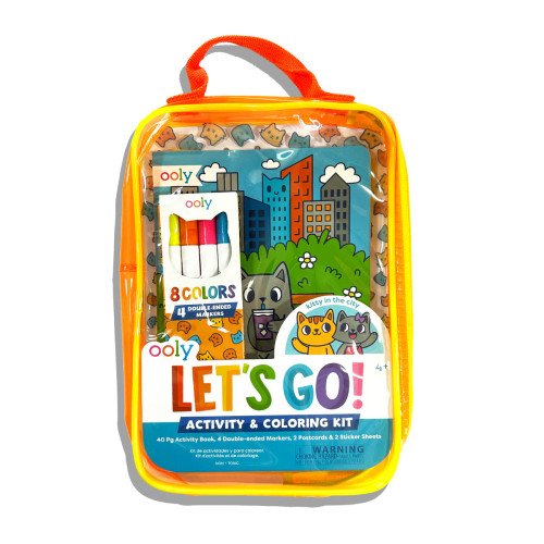 Kitty In The City – Let’s Go Activity & Coloring Kit from OOLY