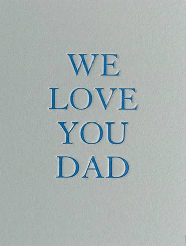 We Love You Dad Father's Day Csrd