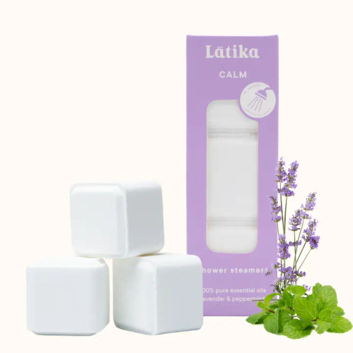 Lavender Peppermint Calm Shower Steamers from Latika Beauty