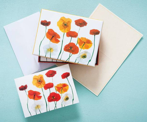 Boxed Note Cards - Poppies Boxed Note Cards - Poppies