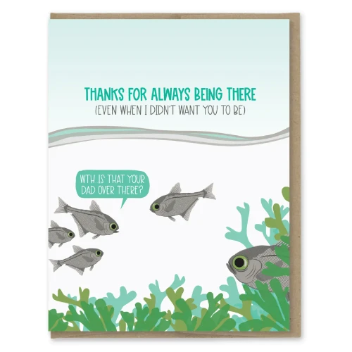 Dad Always There Card by Modern Printed Matter