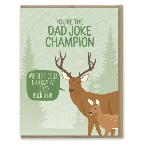 Dad Joke Champion Card by Modern Printed Matter