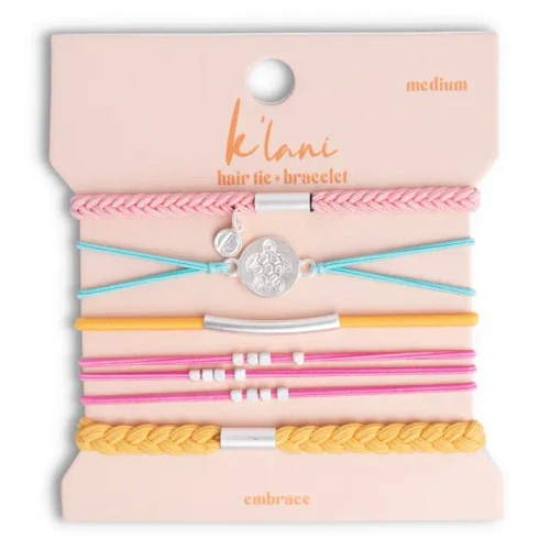 Embrace Hair Tie + Bracelet Set by K'lani