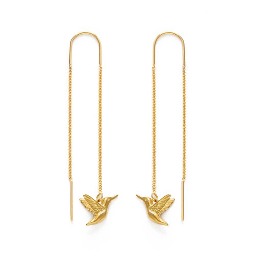 Hummingbird Threader Earrings