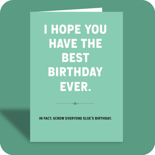 The Best Birthday Ever Birthday Card
