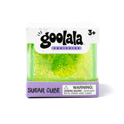 Goolala Cube in Green Glitter