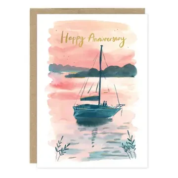 Sailboat Anniversary Card