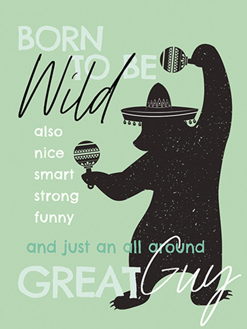 Wild Bear Birthday Card