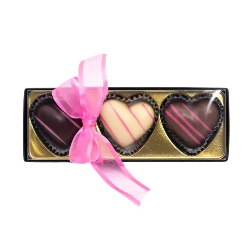 Valentine 3-Piece Chocolate Hearts