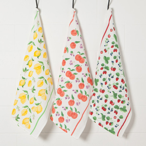Bakers Flour Fruit Salad Tea Towel Set of 3