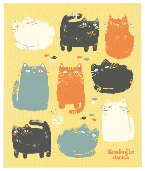 Purrfect Pals Swedish Dish Cloth