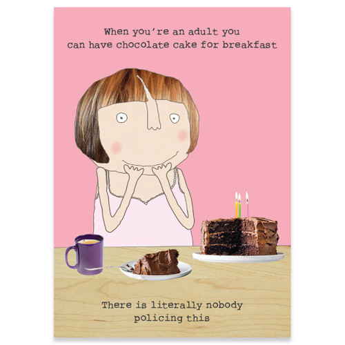 Cake Breakfast Birthday Card