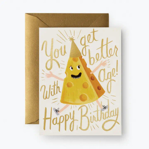 Better with Age Birthday Card from Rifle Paper Co.