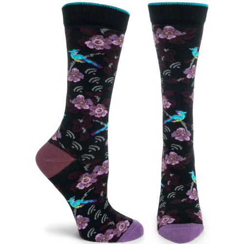 Hummingbird's Song Sock Black