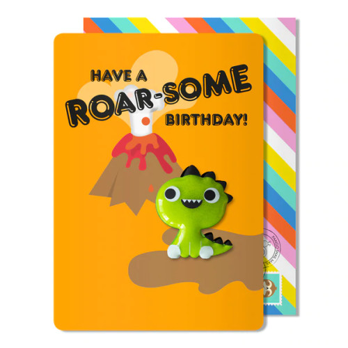 Dino Roarsome Birthday Magnet Card 