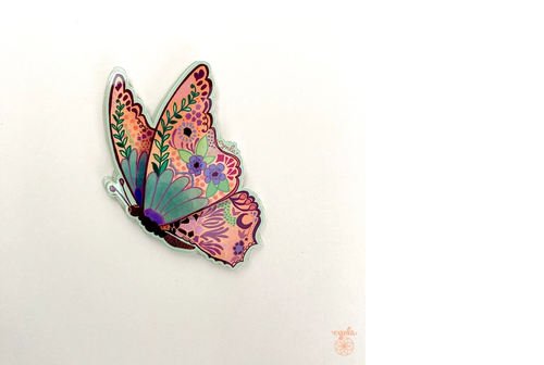 Butterfly Flight Sticker 3 inch Vinyl 