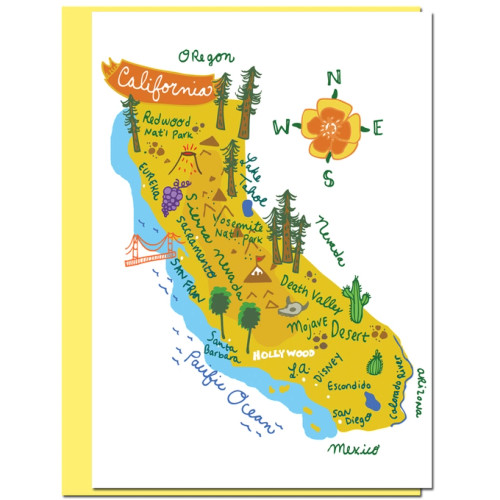 California Card Blank