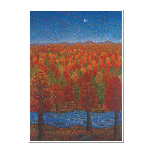 Earth's Jubilation Fall Trees Thanksgiving Card by Allport Editions