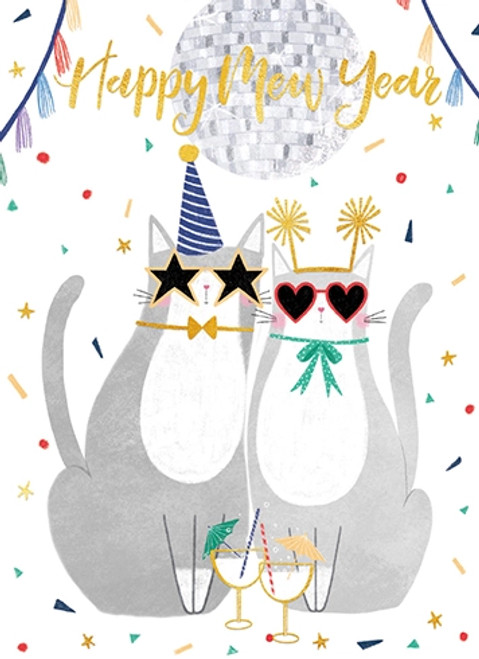Cats New Year Boxed Cards
