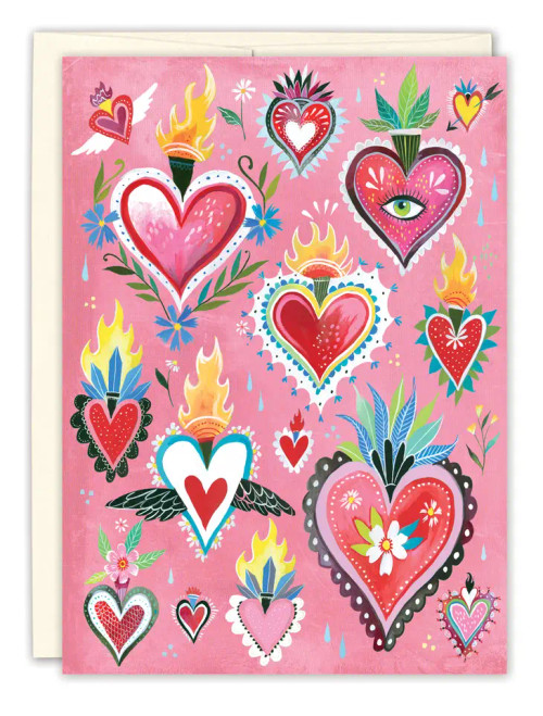 Sacred Hearts Valentine's Day Card