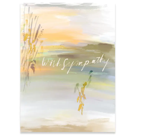 Peach Sunset Sympathy Card 