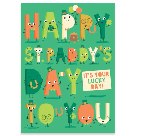  Alphabet Gang St. Patrick's Day Card