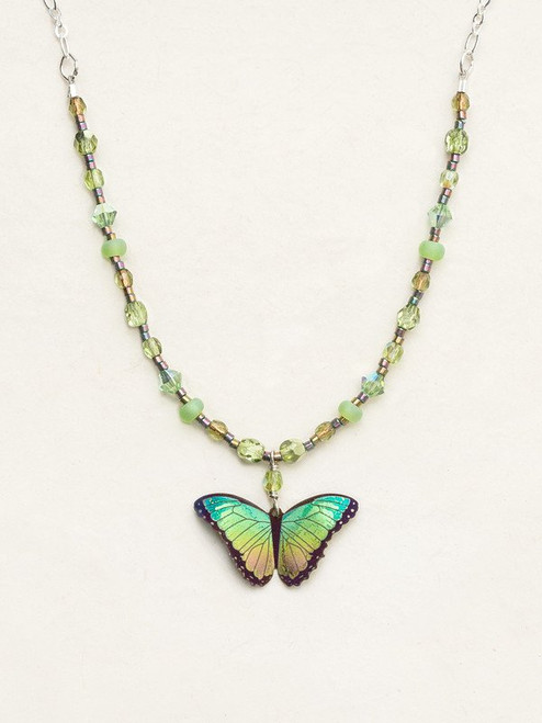 Island Green Bella Butterfly Beaded Necklace