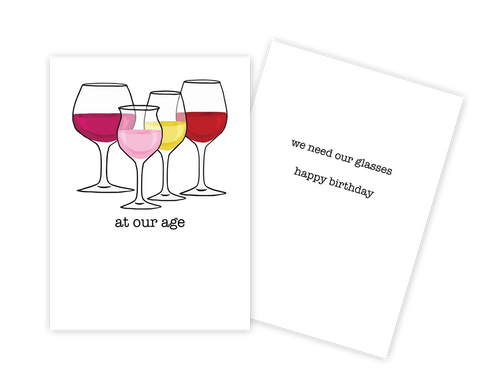 At Our Age Birthday Card