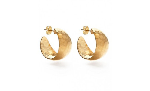 Hammered Vintage Style Hoops
