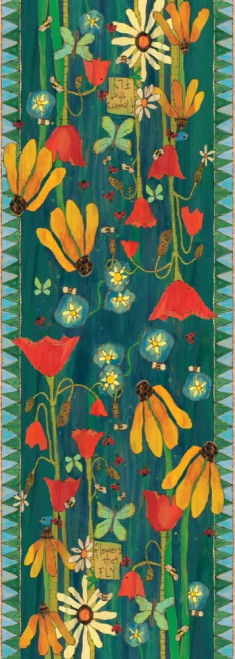 Sunshine Flowers 2.5 x 7  Floor Flair