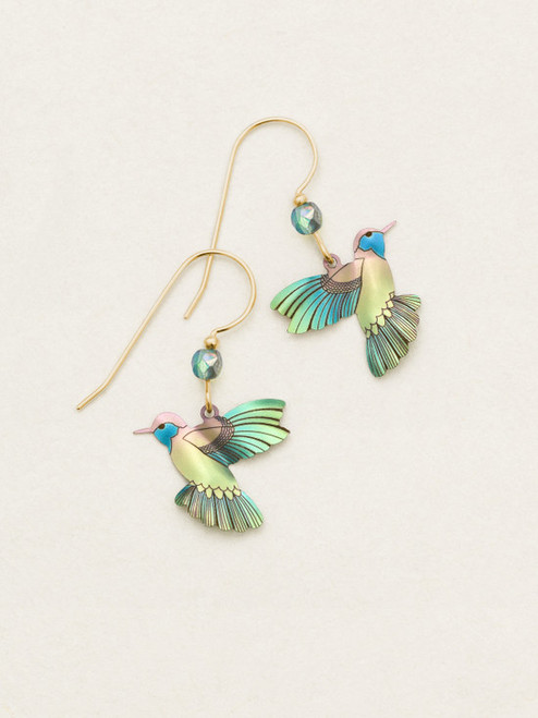 Green Picaflor Earrings by Holly Yashi