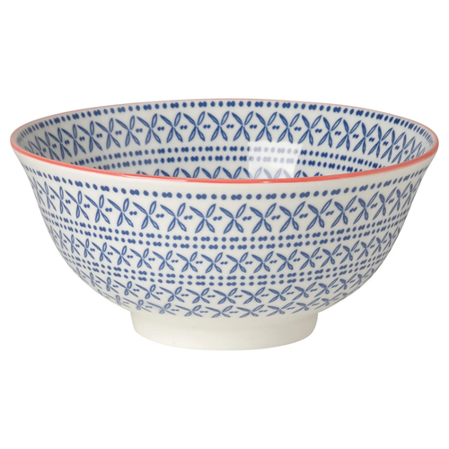 Bowl 6inch Blue Cross