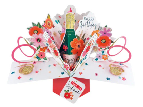 Birthday Bubbly, Pop-Up's Greetings Card