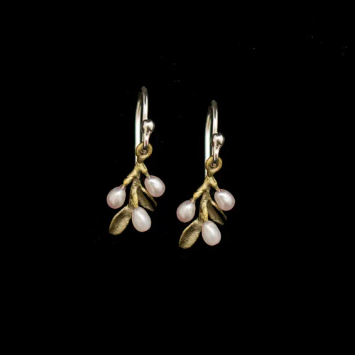 Flowering Thyme Dainty Wire Earrings