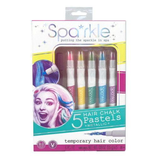 Sparkle 5 Hair Chalk Pastels - Metallic