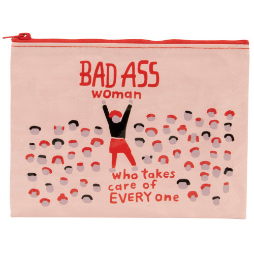 Bad Ass Woman Zipper Pouch