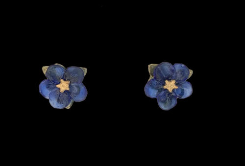 Blue Violet Post Earrings 