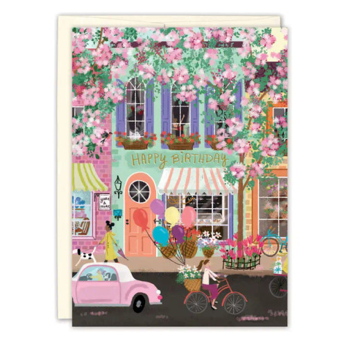 Street Scene Birthday Card