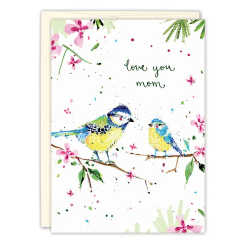 Birds Love You Mom Mother's Day Card 